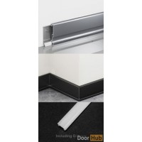 6cm Recessed LED Skirting with Vertical Light Channel for UAE Projects